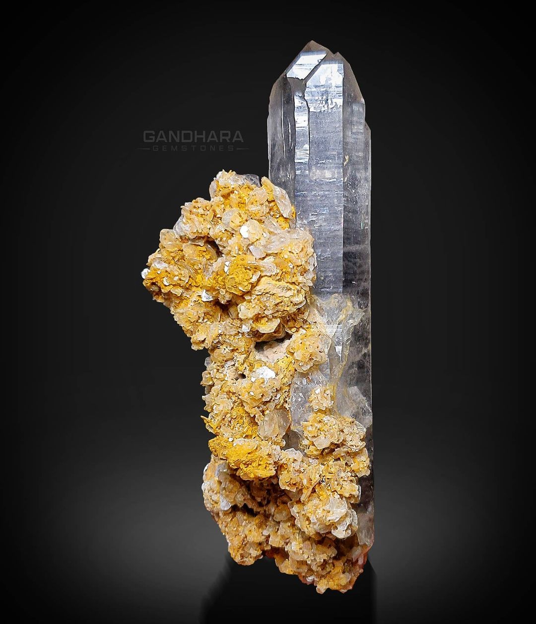 371 Grams Smokey Quartz Covered nicely by Muscovite Roses