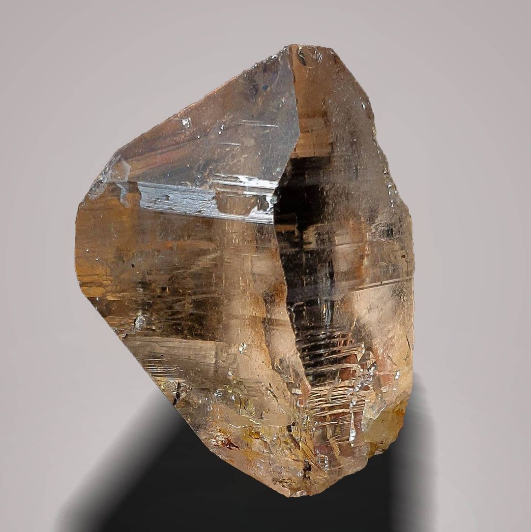222 Grams Smokey Quartz Crystal with Rare Twist Inside