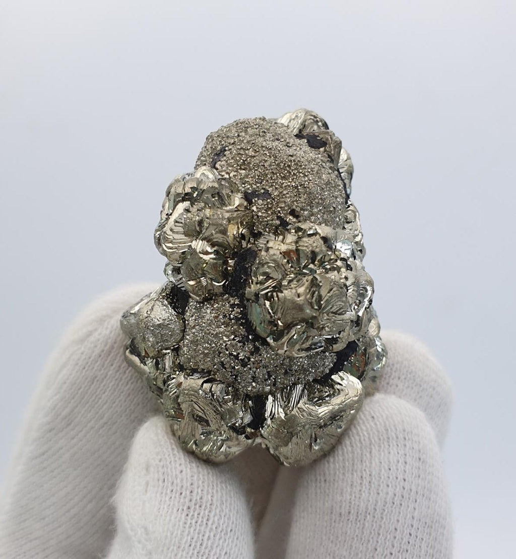 Sparkling Multi Generational Pyrite with Magnificent Metallic Luster