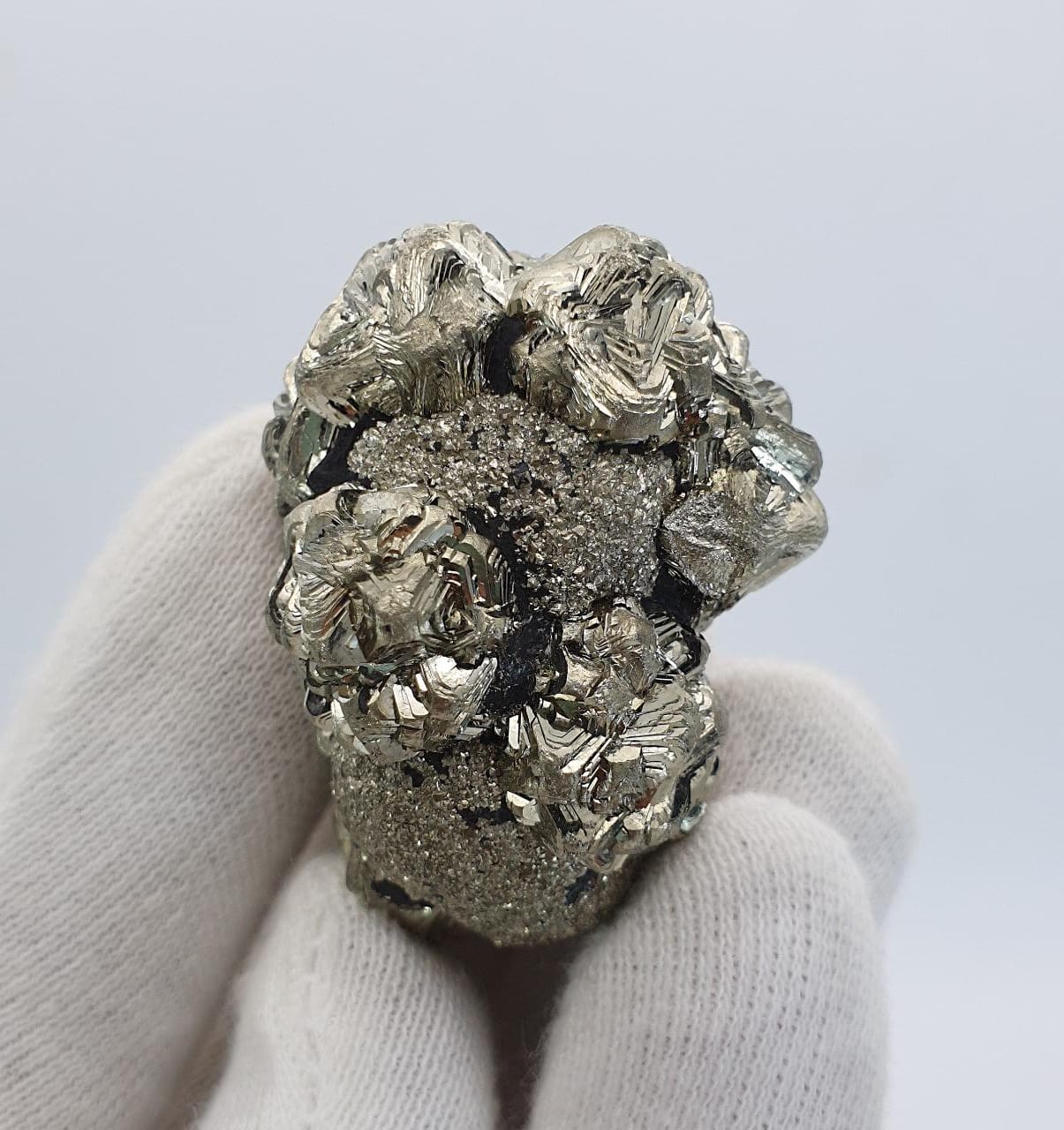 Sparkling Multi Generational Pyrite with Magnificent Metallic Luster