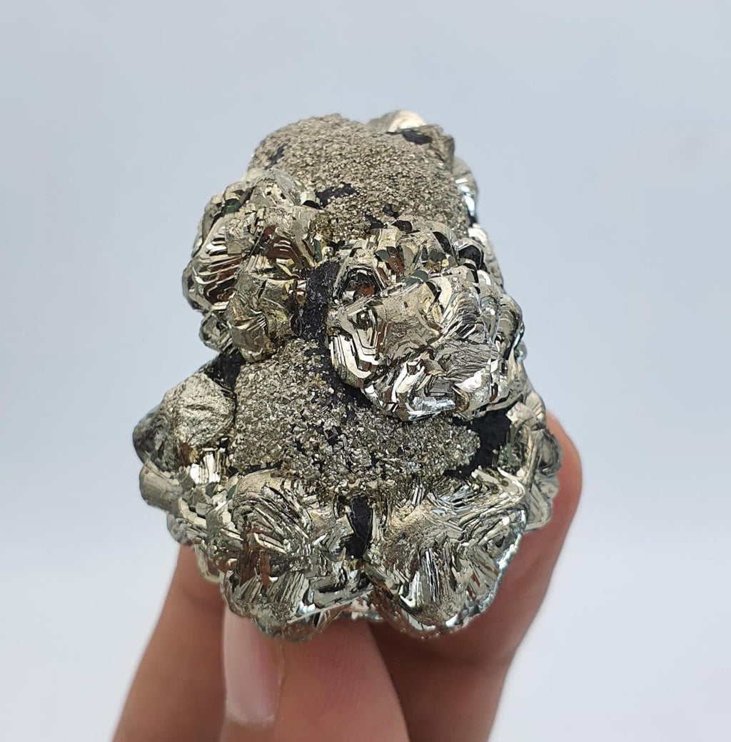 Sparkling Multi Generational Pyrite with Magnificent Metallic Luster