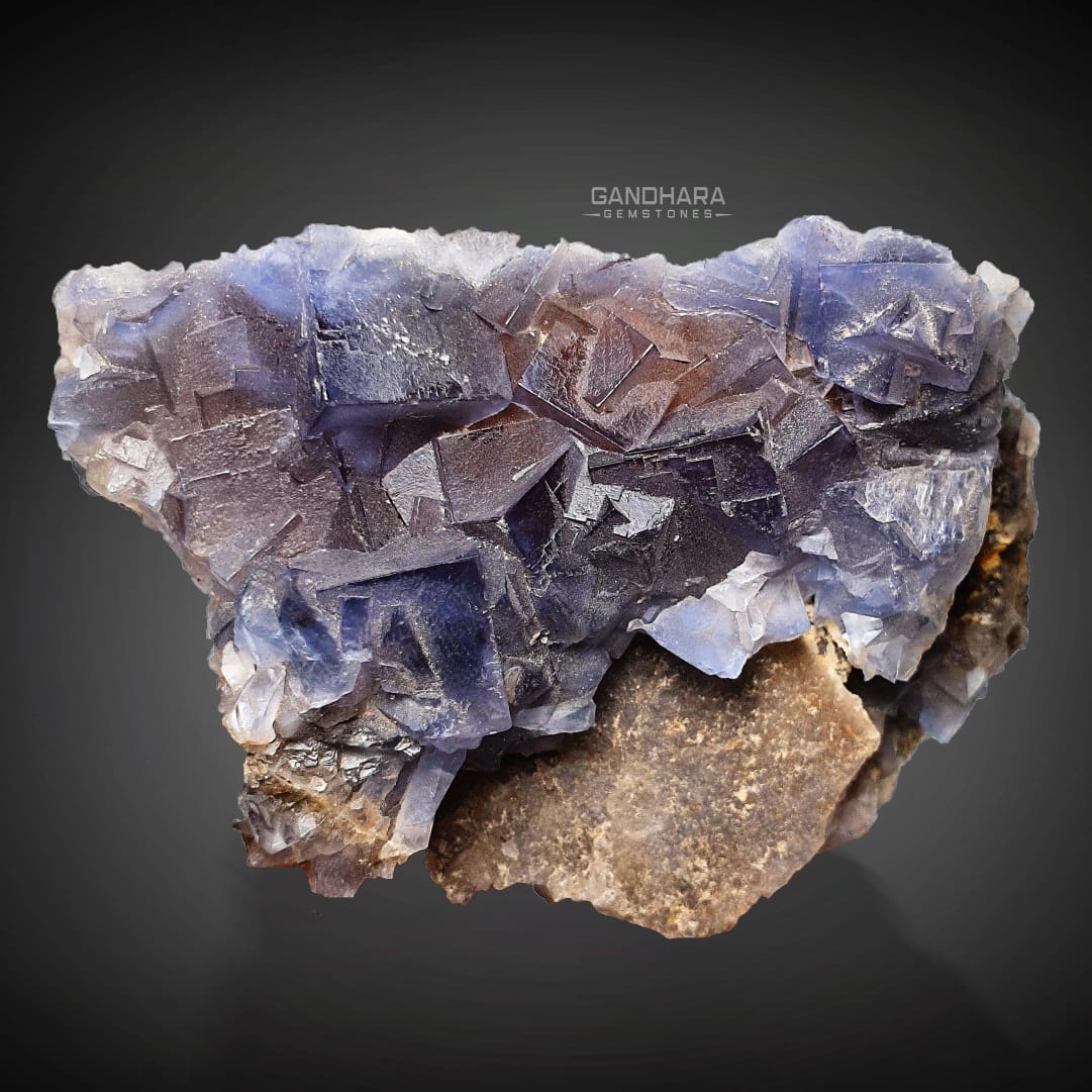 Buy 151 Grams Twinned Fluorite Crystals on Calcite Specimen
