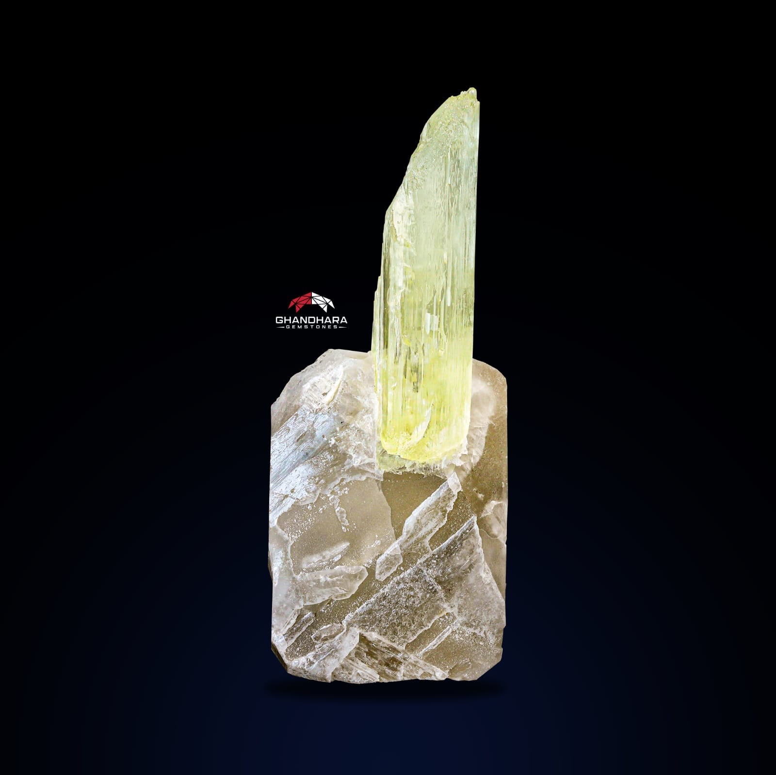 Lovely Triphane On Smoky Quartza