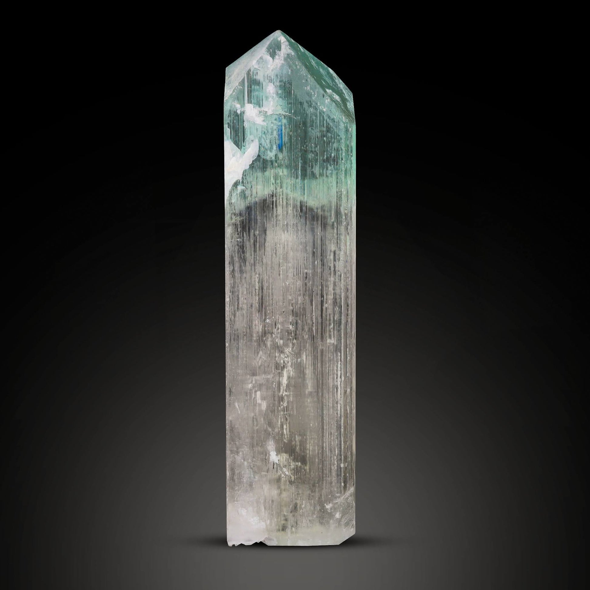 Impressive double terminated bicolor Hiddenite Kunzite crystal from Afghanistan