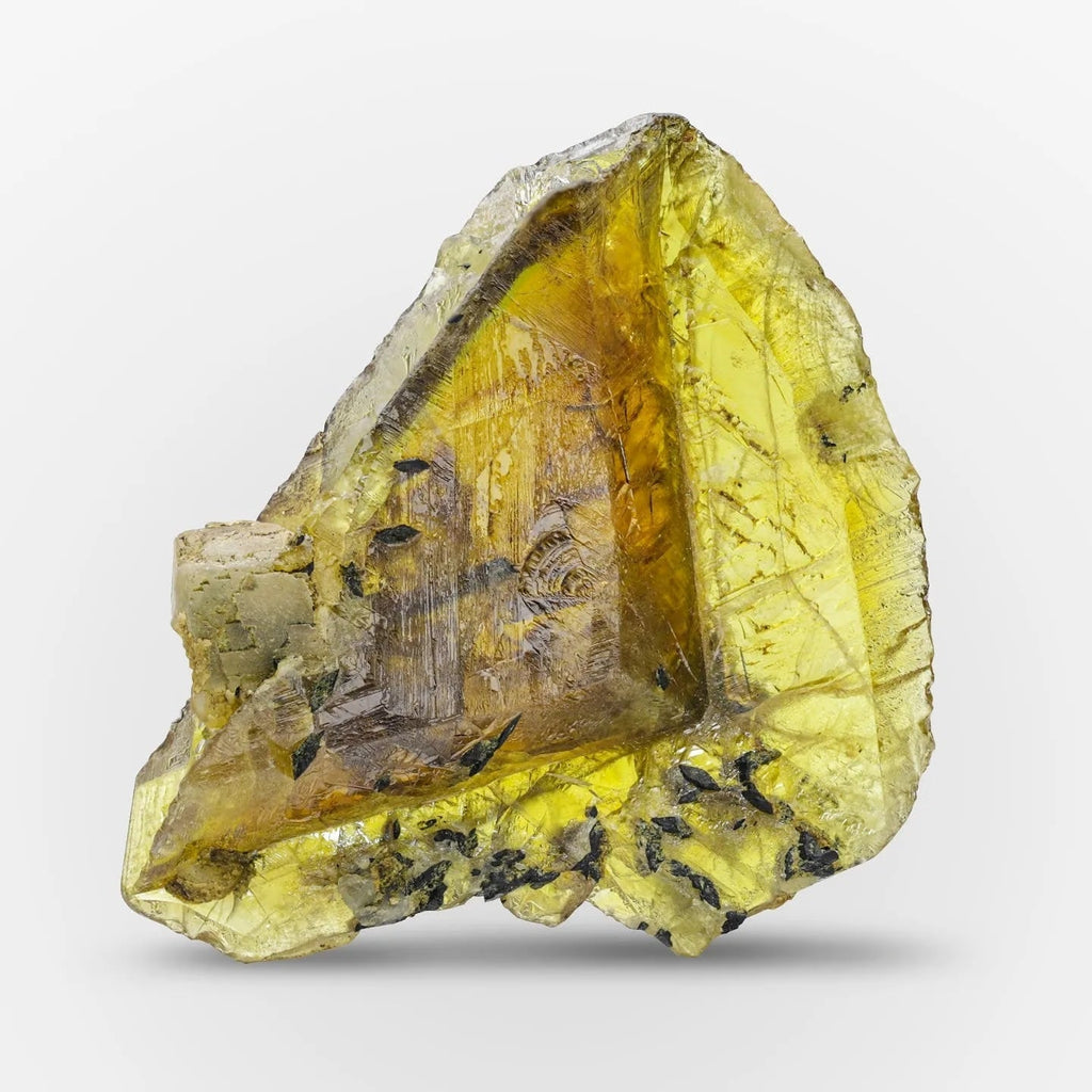 Titanite Crystal With Aegirine Crystals From Pakistan