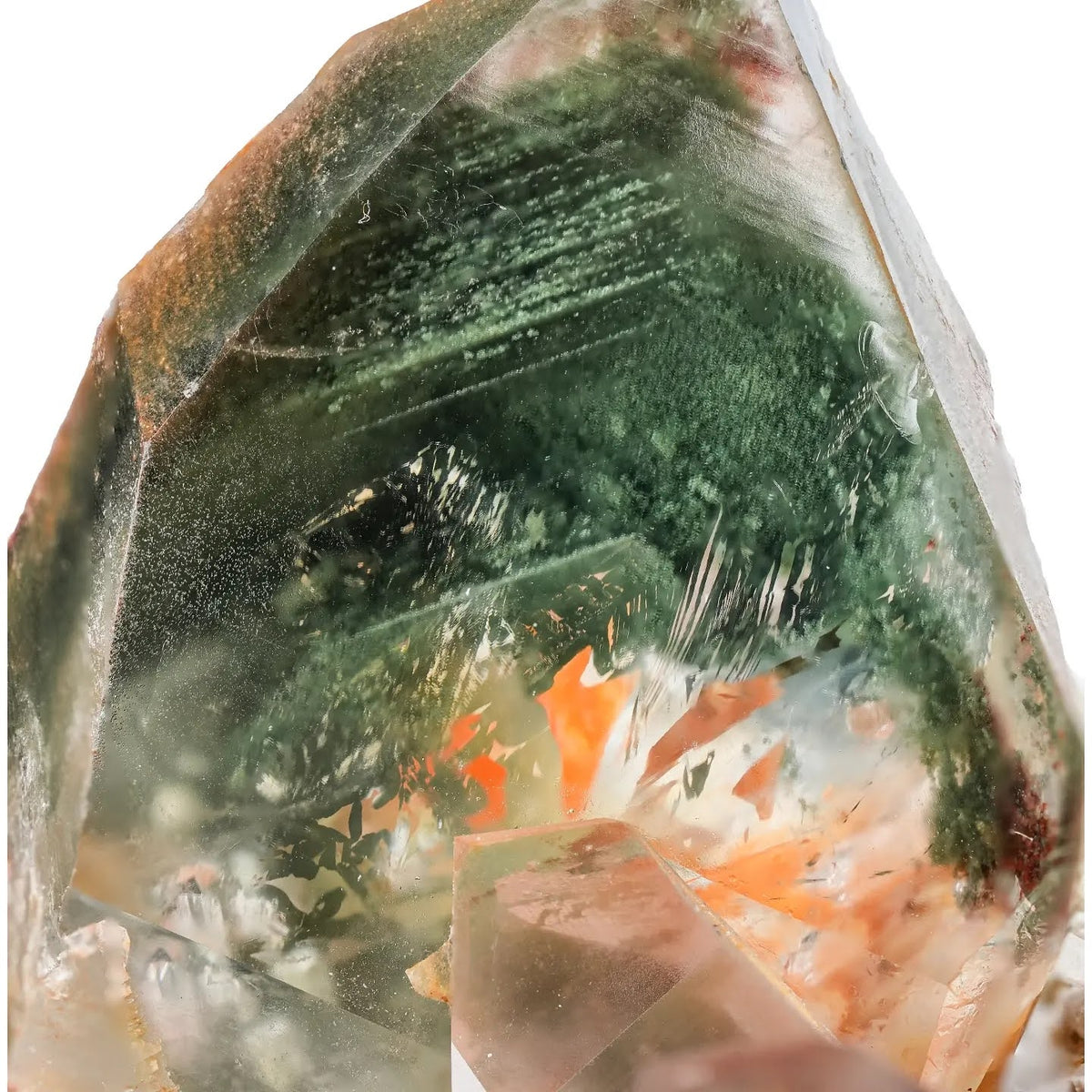 Green Chlorite Quartz Crystals