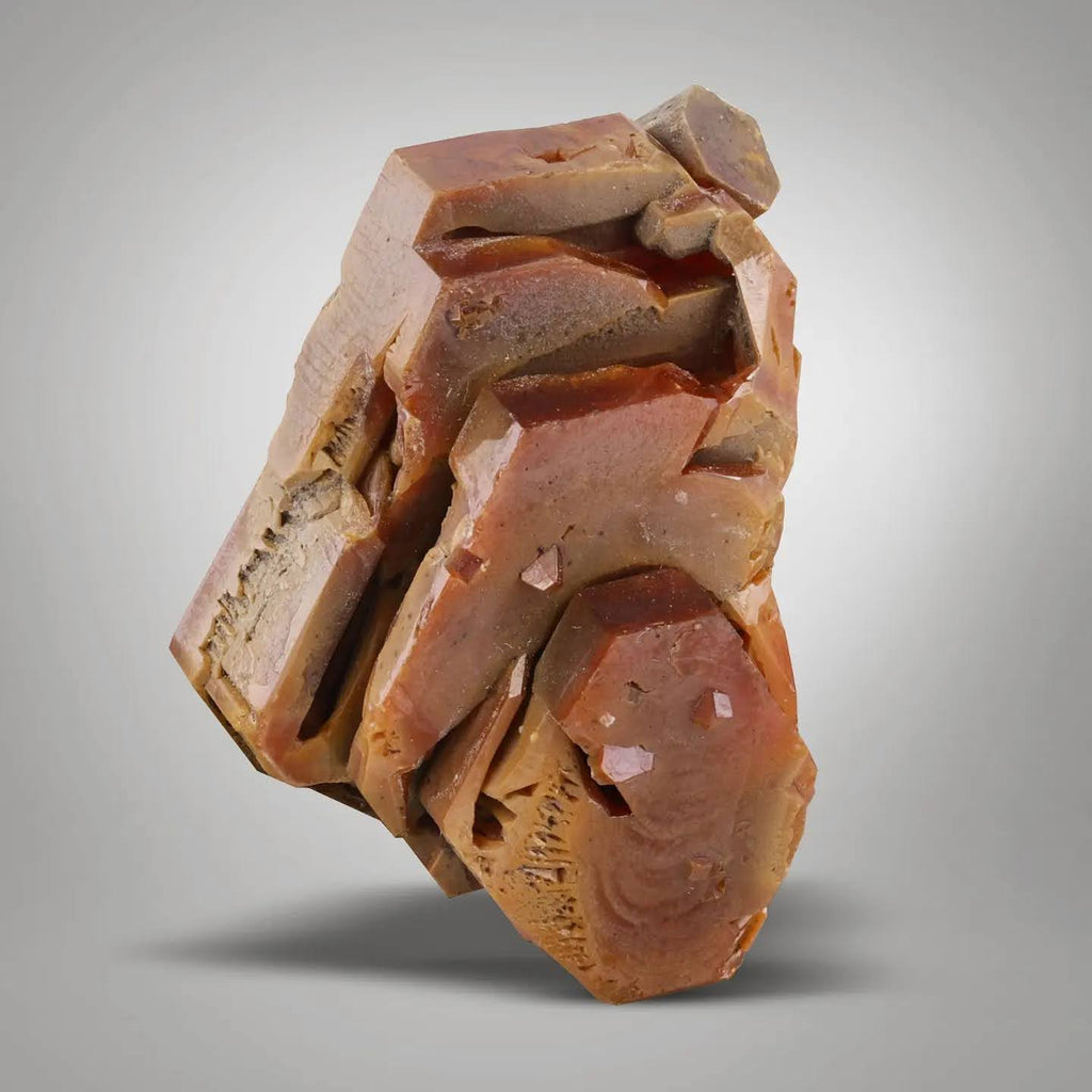 crystallography for vibrant red color Vanadinite floater crystal from Morocco