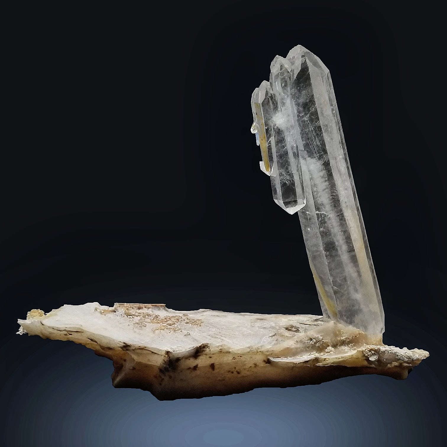 61 Grams Natural Faden Quartz on Calcite for Sale