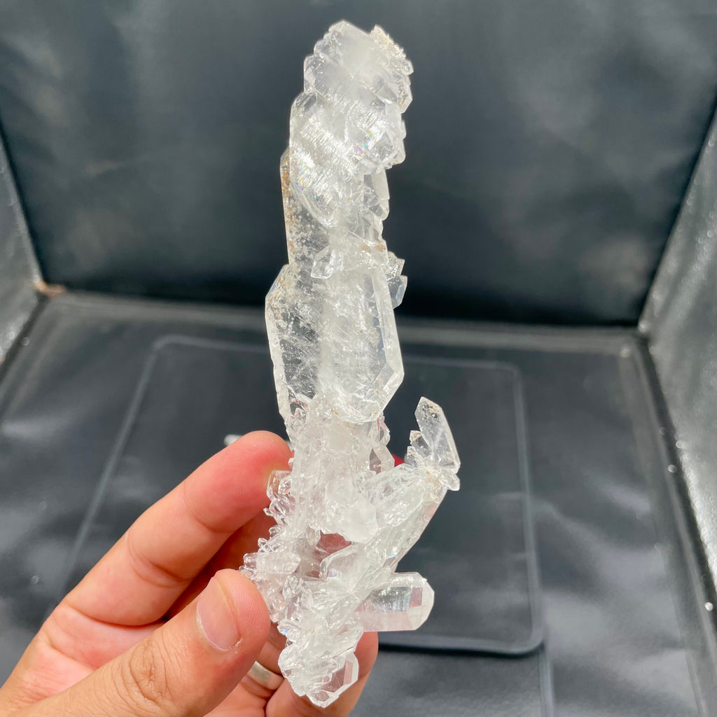 Sculptural Of Clear Quartz Crystals Specimen from Pakistan