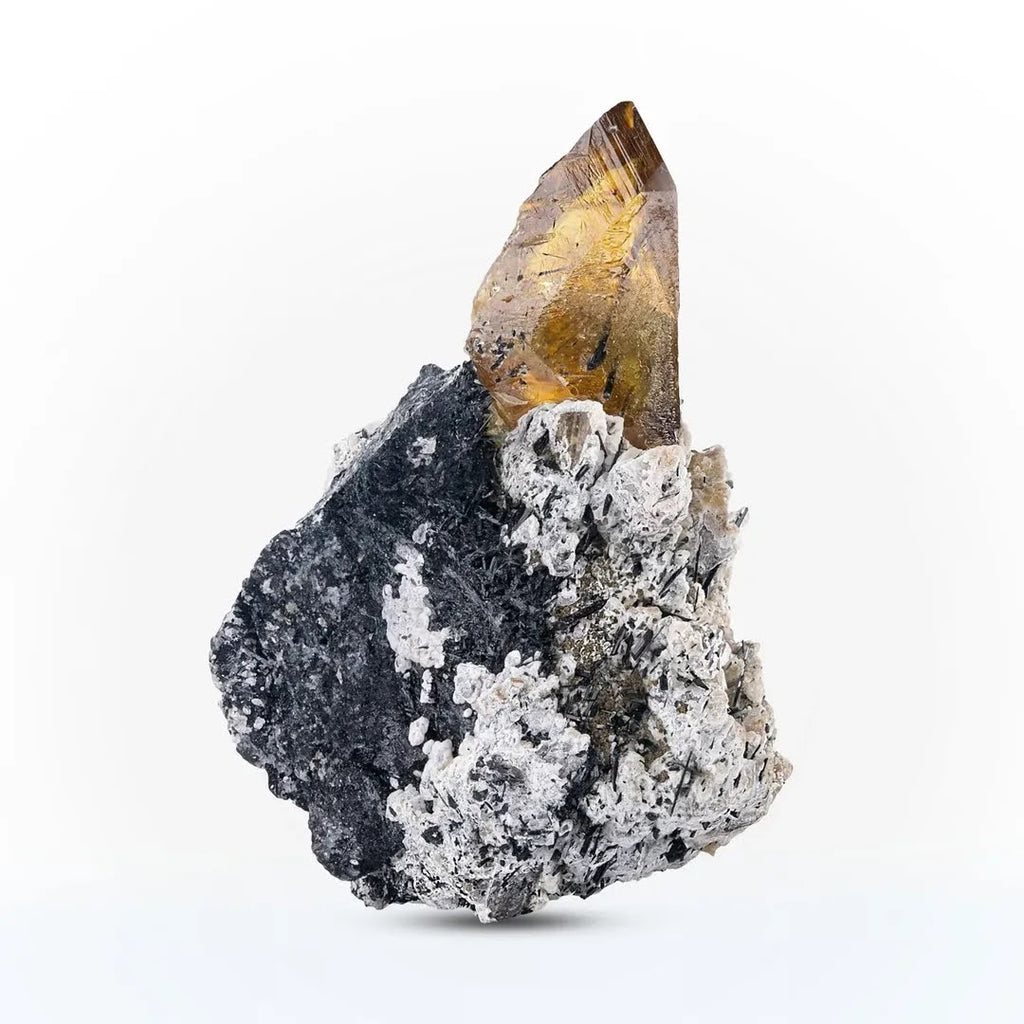 Sphene Crystal On Calcite