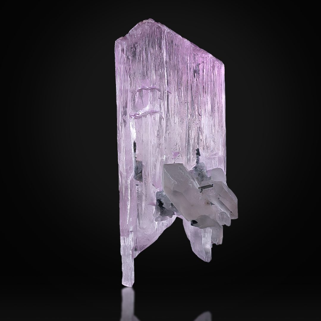Kunzite With Tourmaline