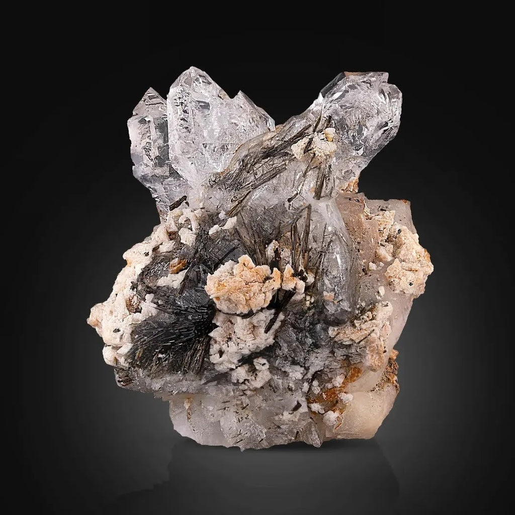 Scepter Quartz On Calcite