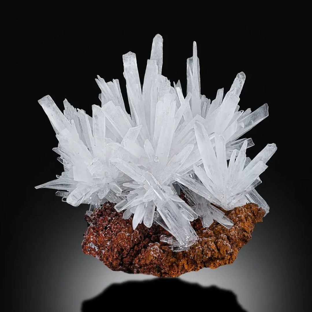 Aragonite On Lemonite