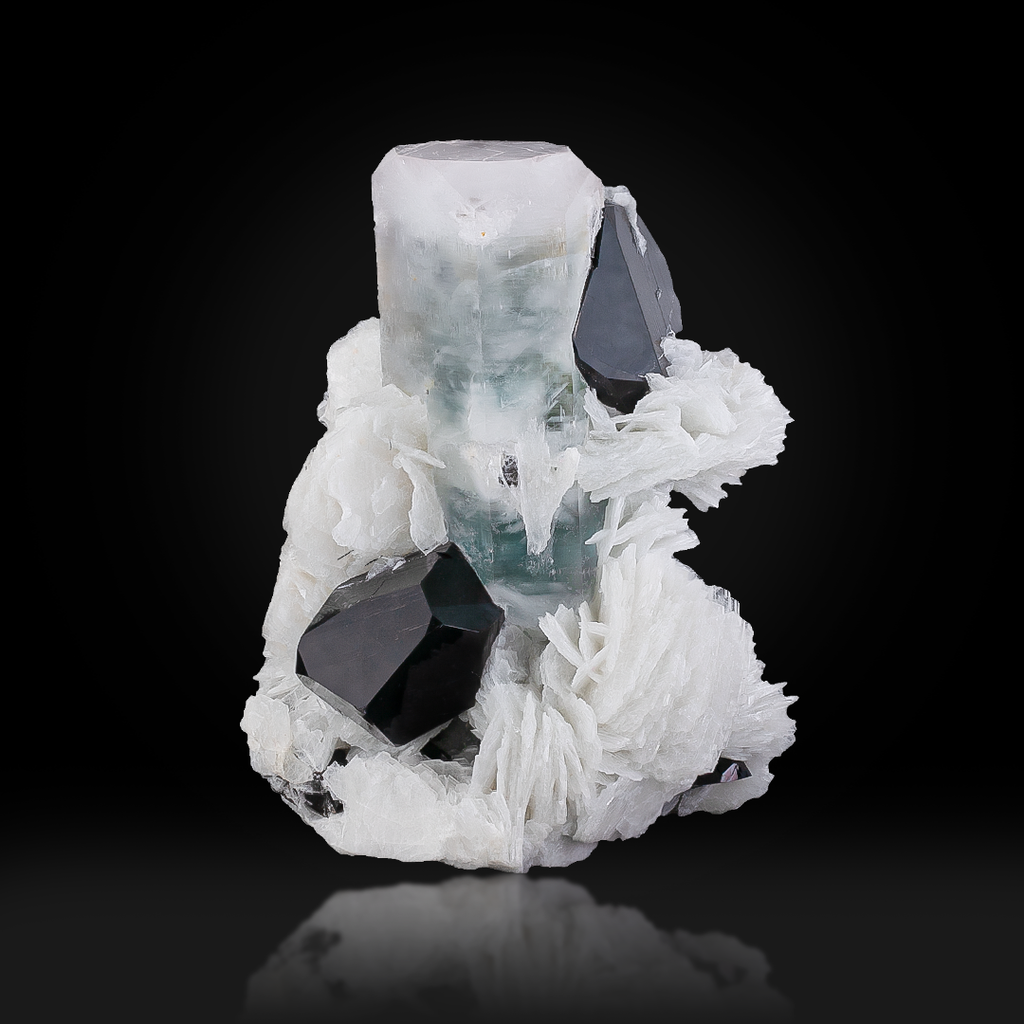 Aqua-Morganite On Quartz