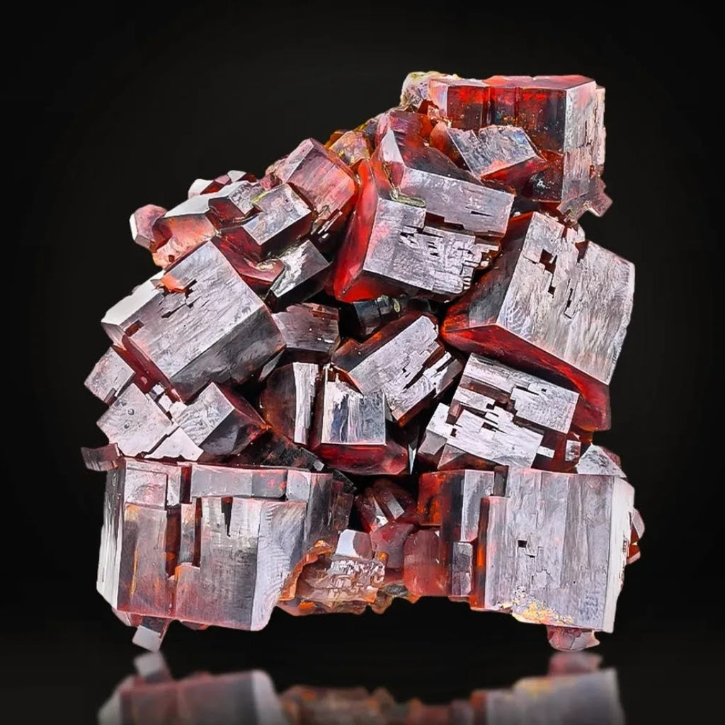 Natural Vanadinite Cluster 