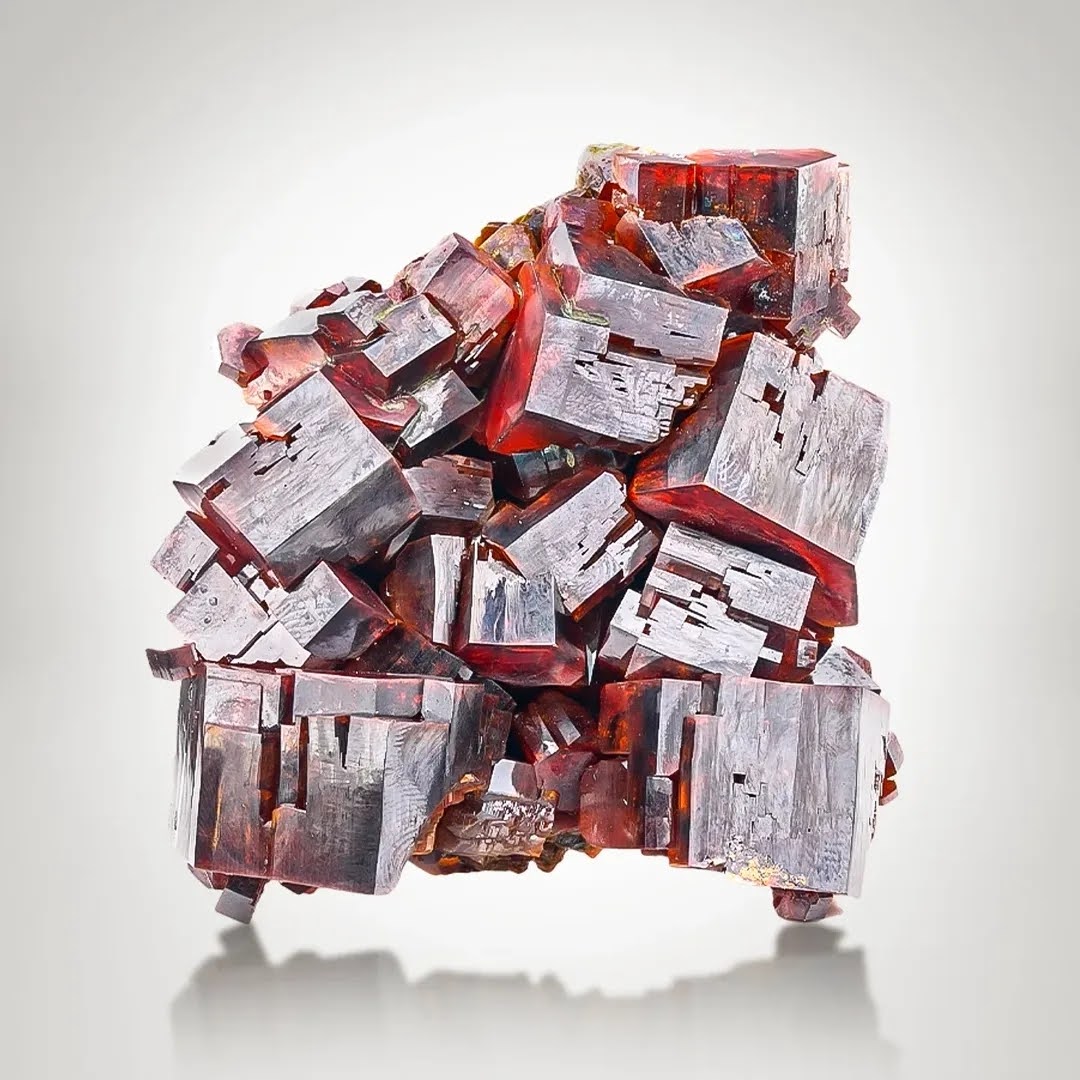 Natural Vanadinite Cluster 