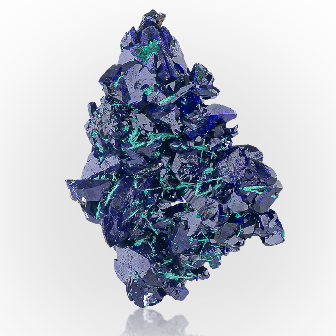 Azurite With Malachite