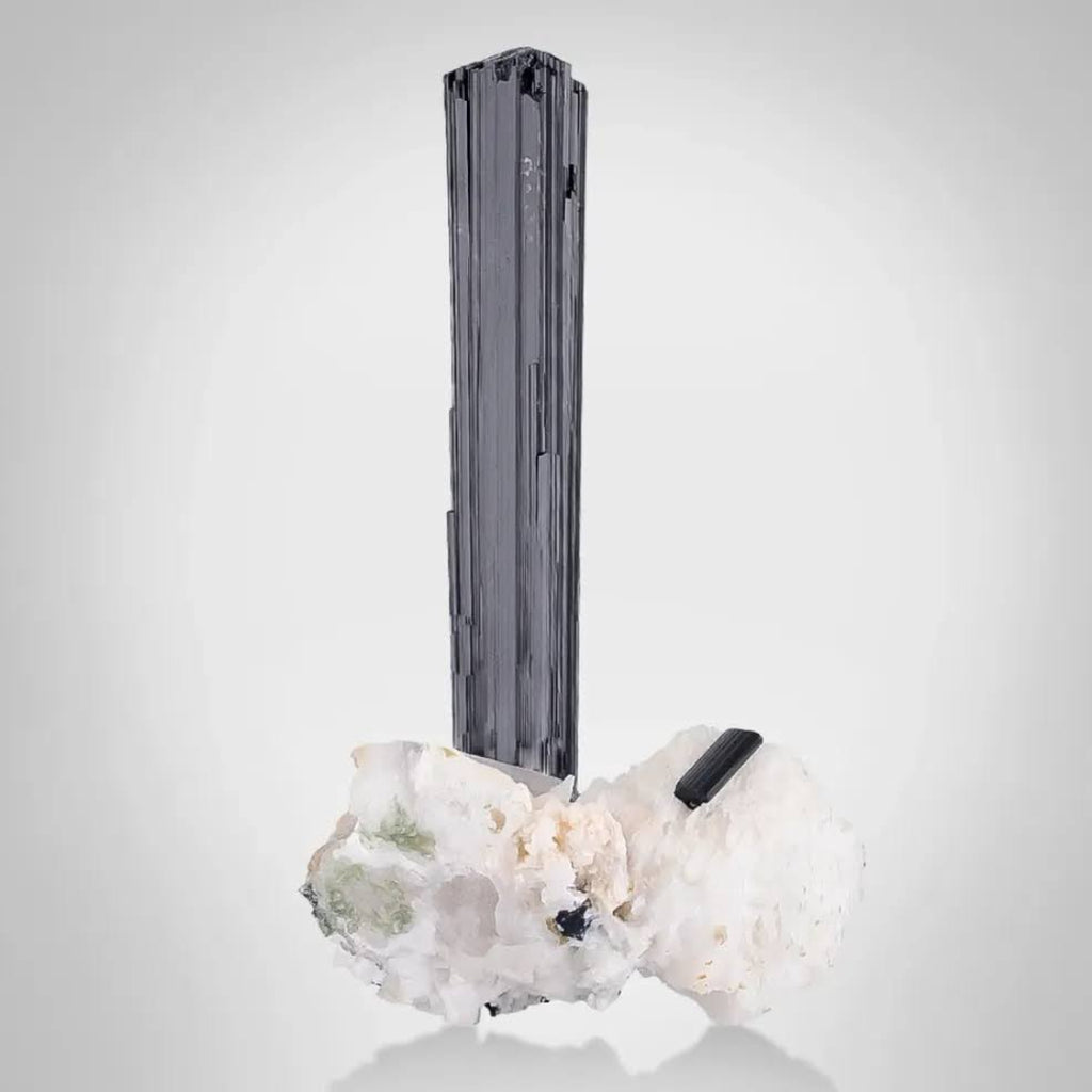 Schorl On Quartz Specimen 
