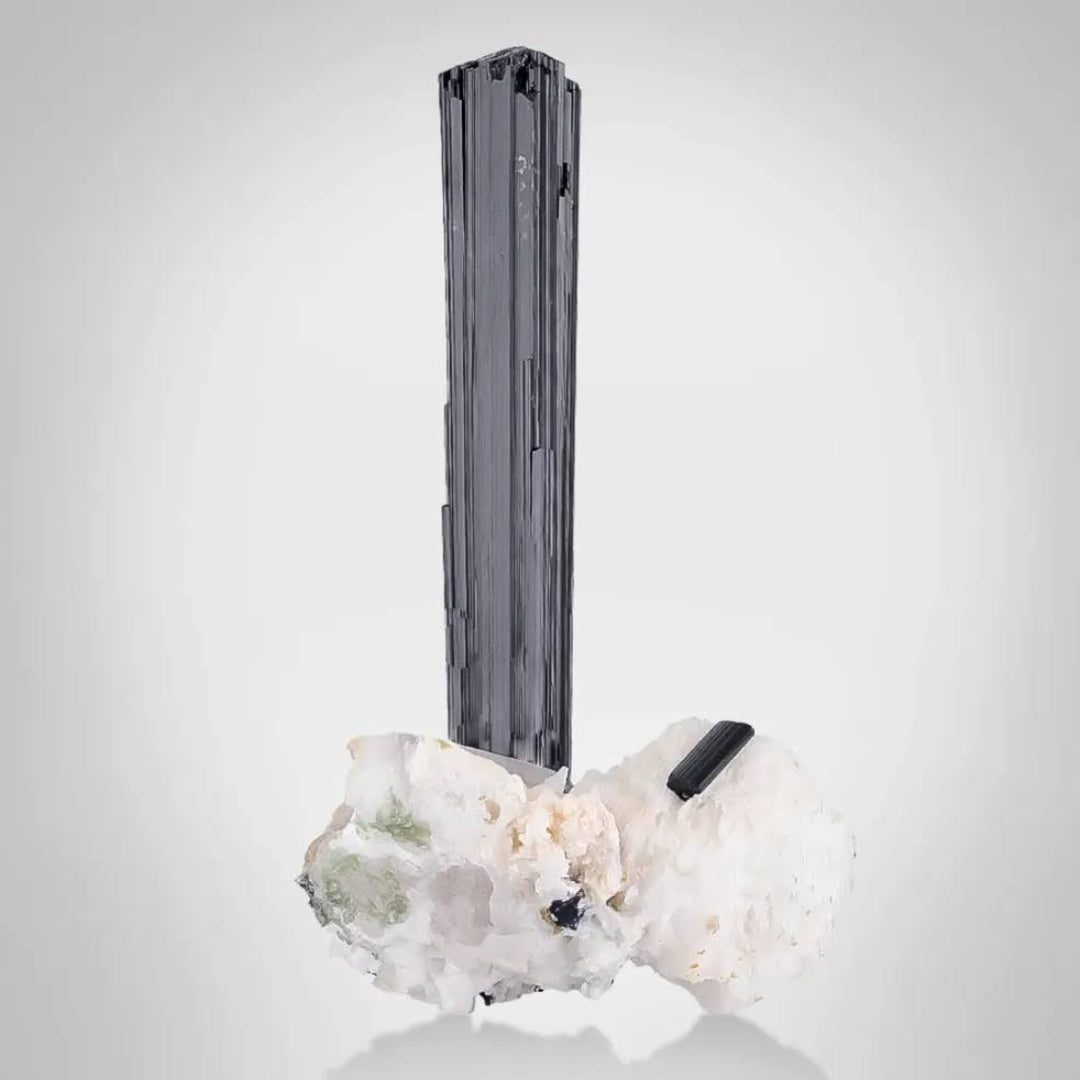 Schorl On Quartz Specimen 