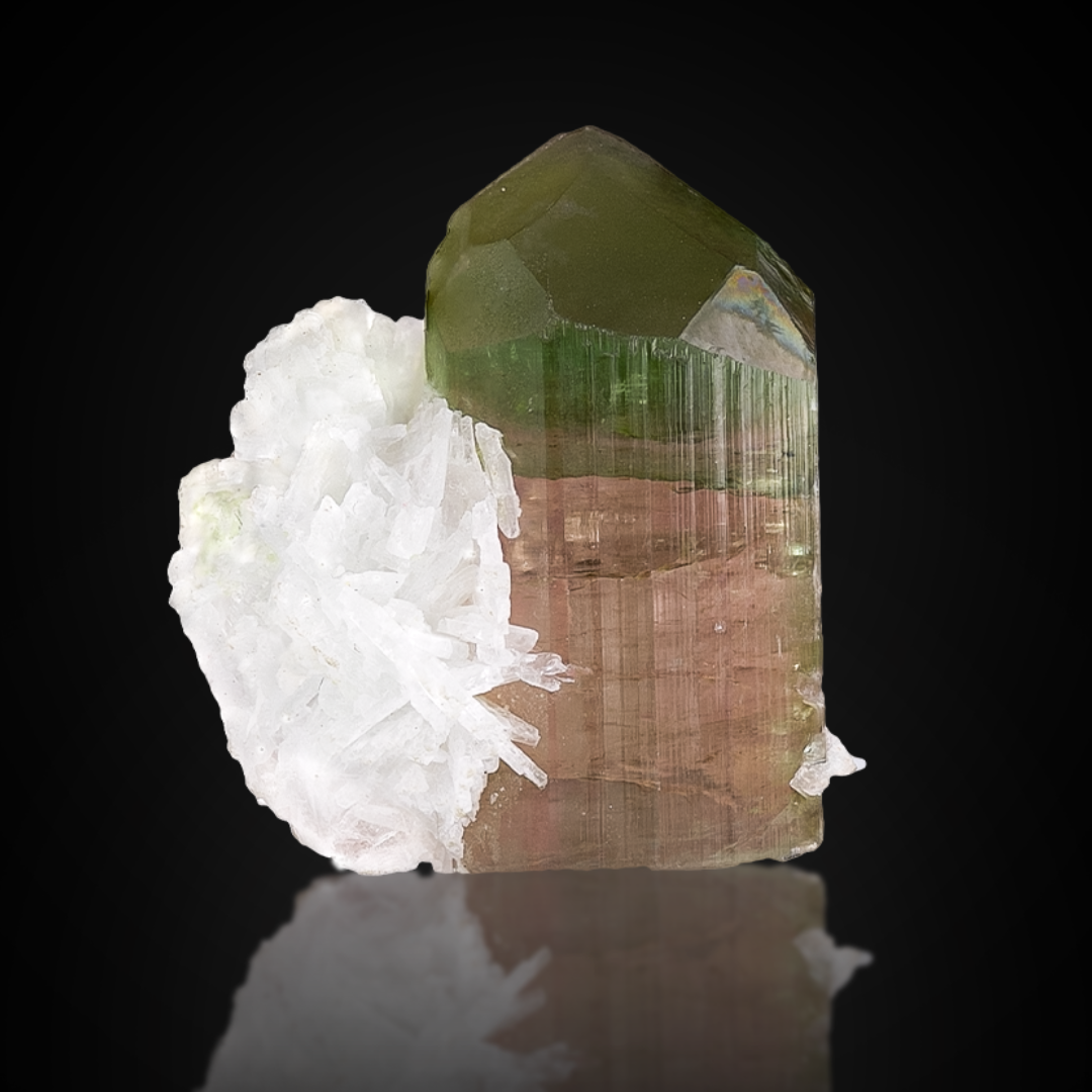 Bicolor Tourmaline With Albite