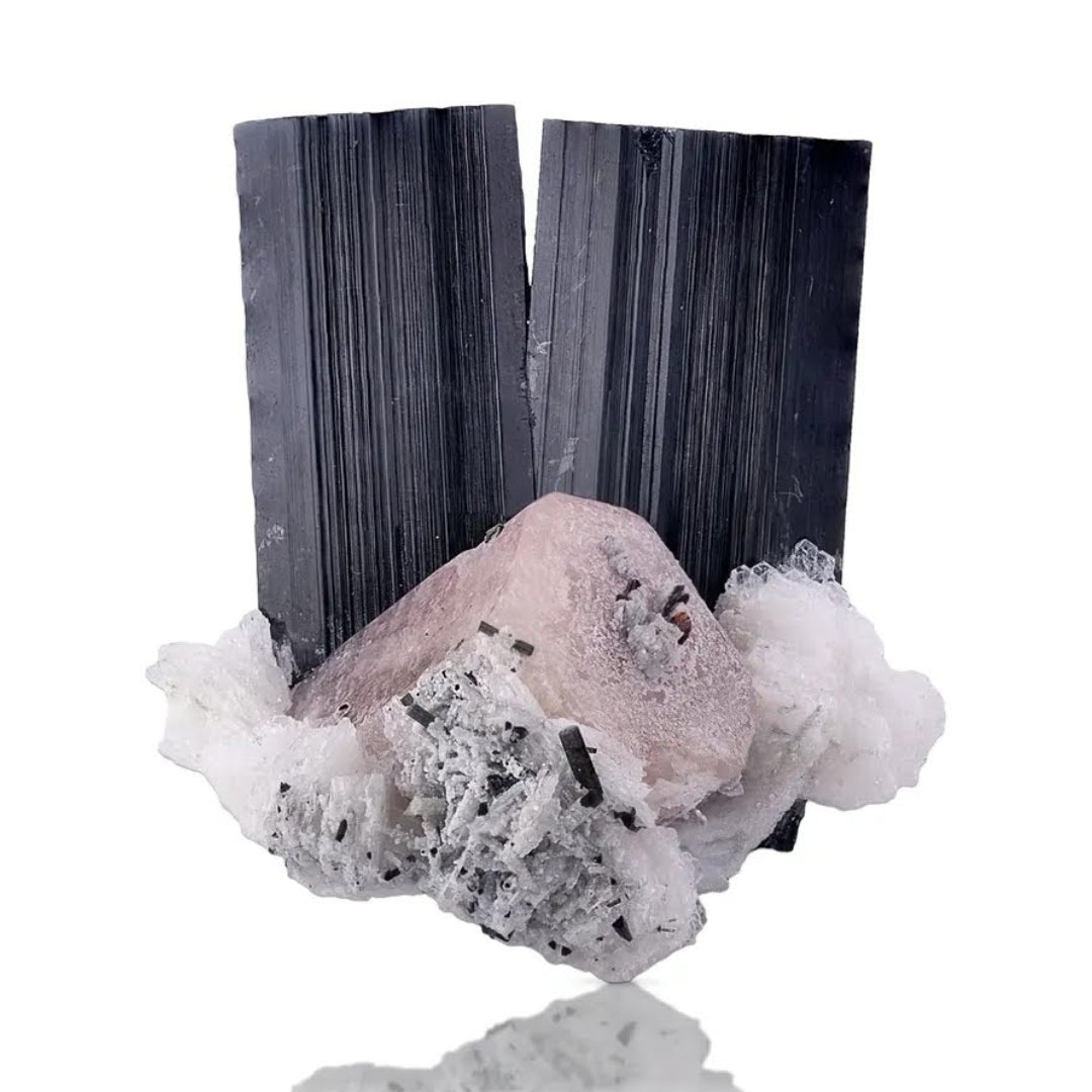 Tourmaline Crystals With Apatite