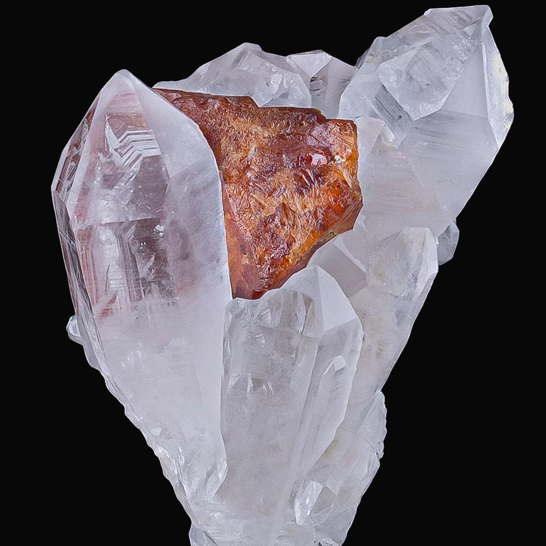 Rare Scheelite On Quartz