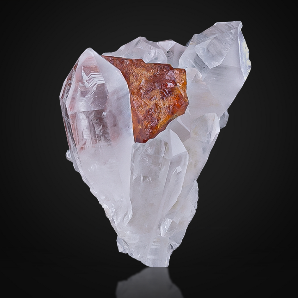 Rare Scheelite On Quartz