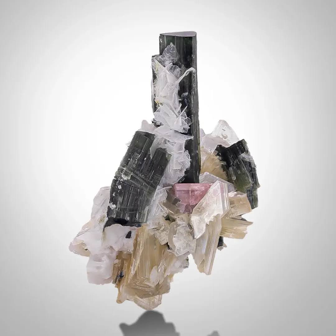 Aesthetic Tourmaline With Apatite