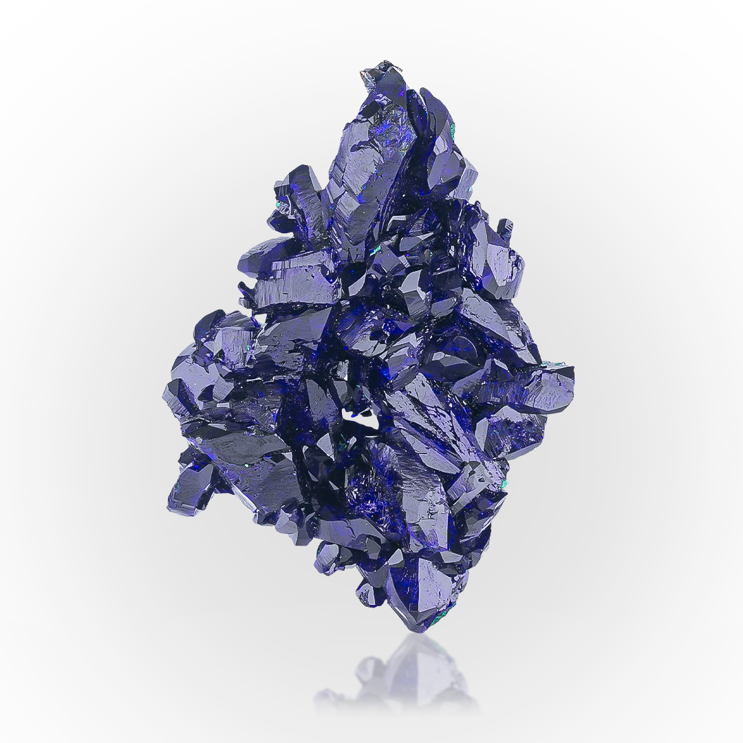 Azurite With Malachite