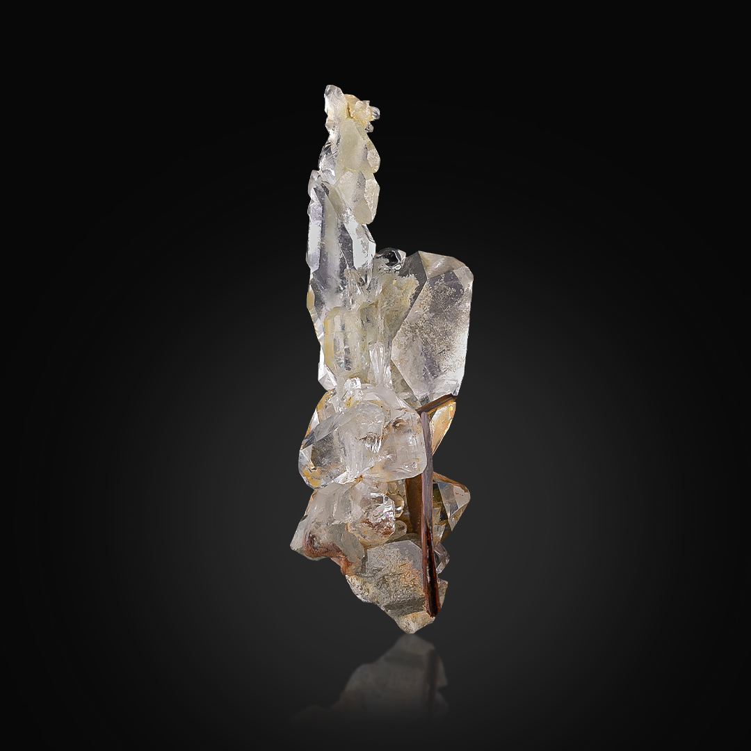 Faden Quartz With Brookite
