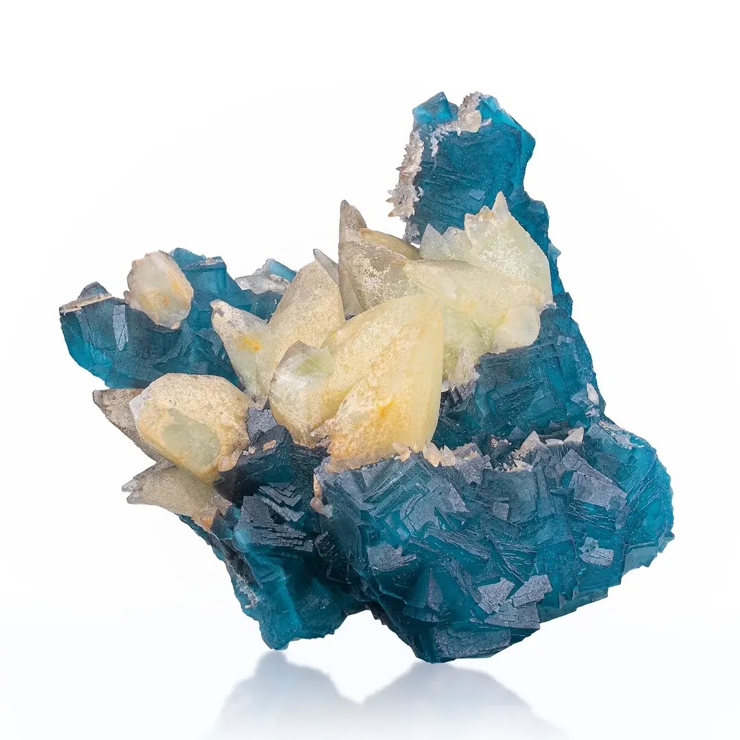 Museum Grade Fluorite with Calcite