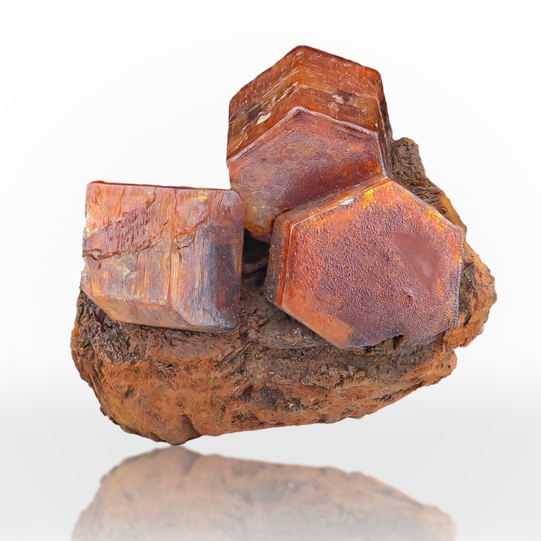 Vanadinite Crystals On Matrix