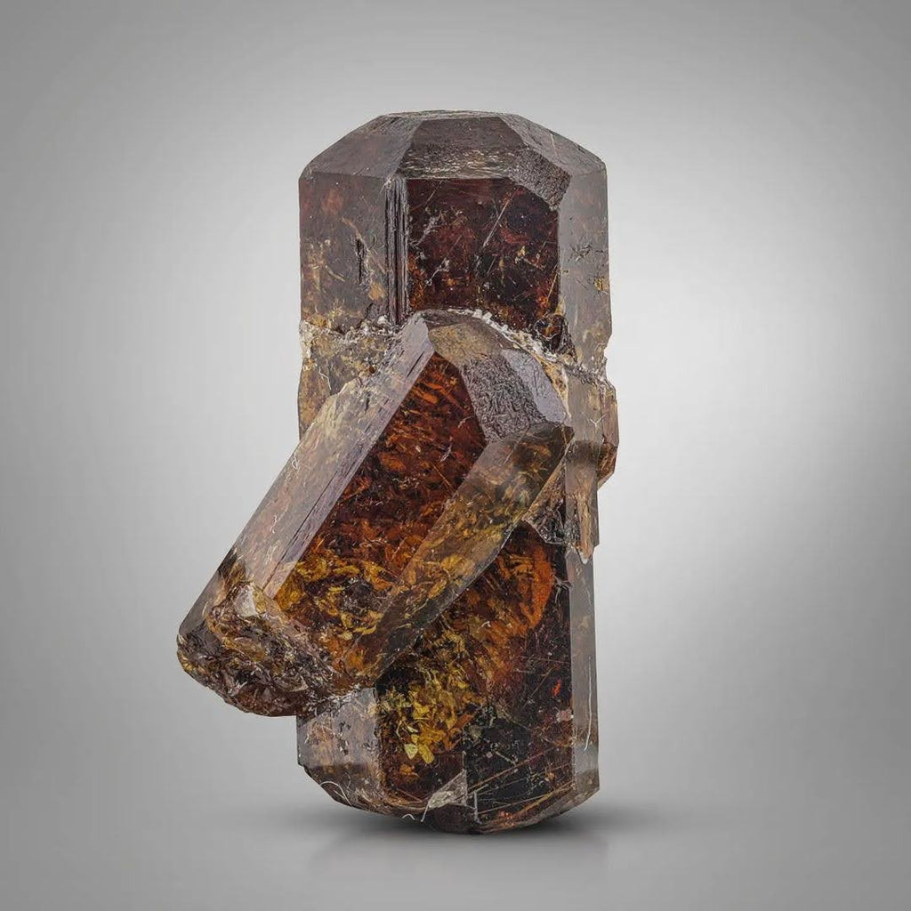 double terminated Bastnasite crystal with secondary crystal from Pakistan
