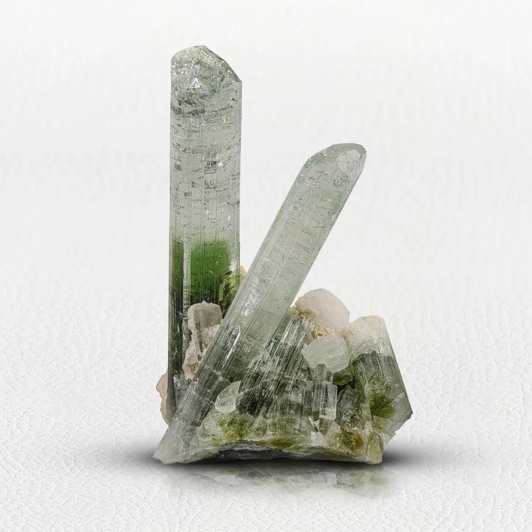 Aesthetic Free Standing Couple of Tourmaline Crystals from Afghanistan