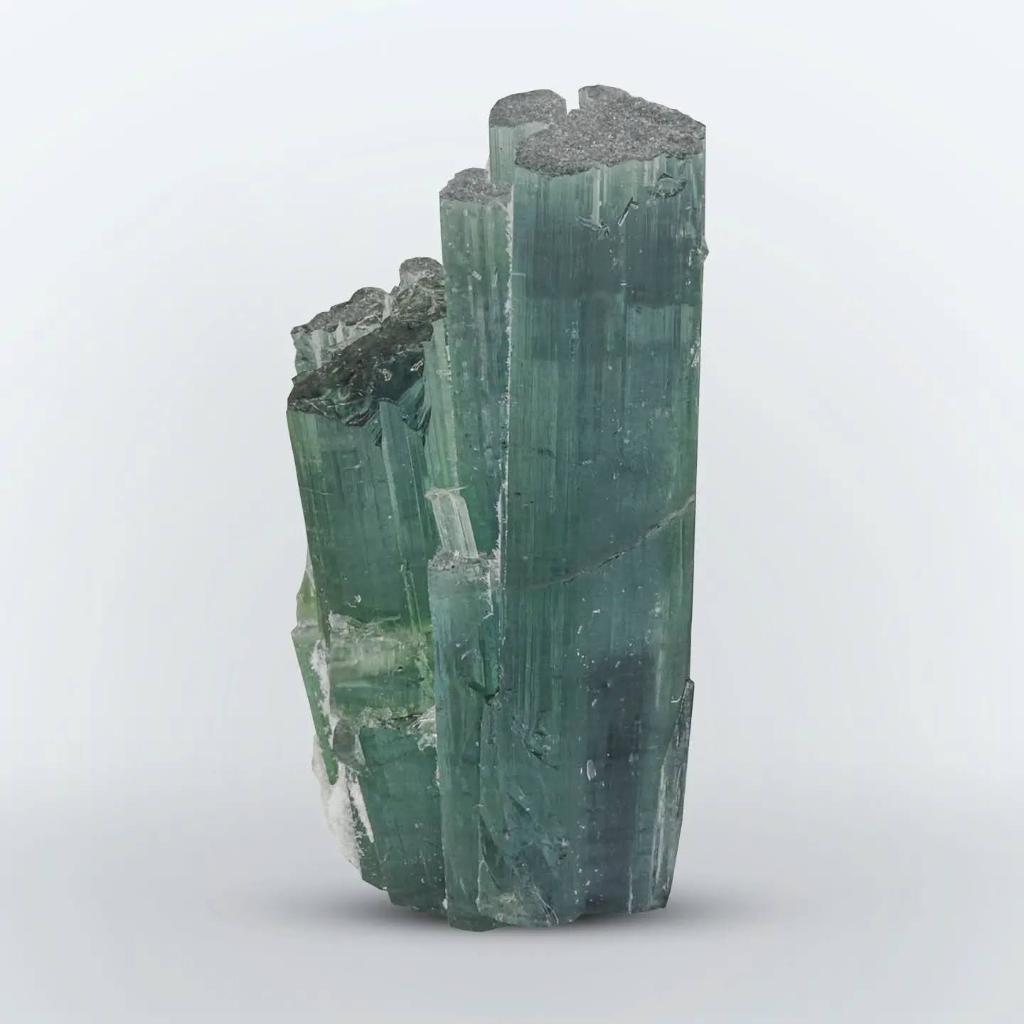 Clustering of Indicolite Tourmaline Crystals from Afghanistan