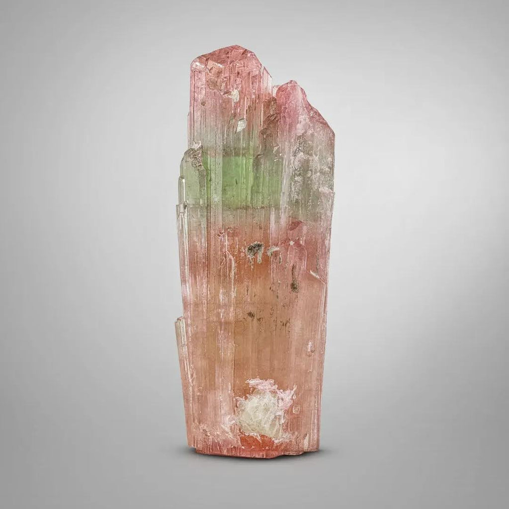 Tri Color Tourmaline Crystal with Excellent Colorful Array from Afghanistan
