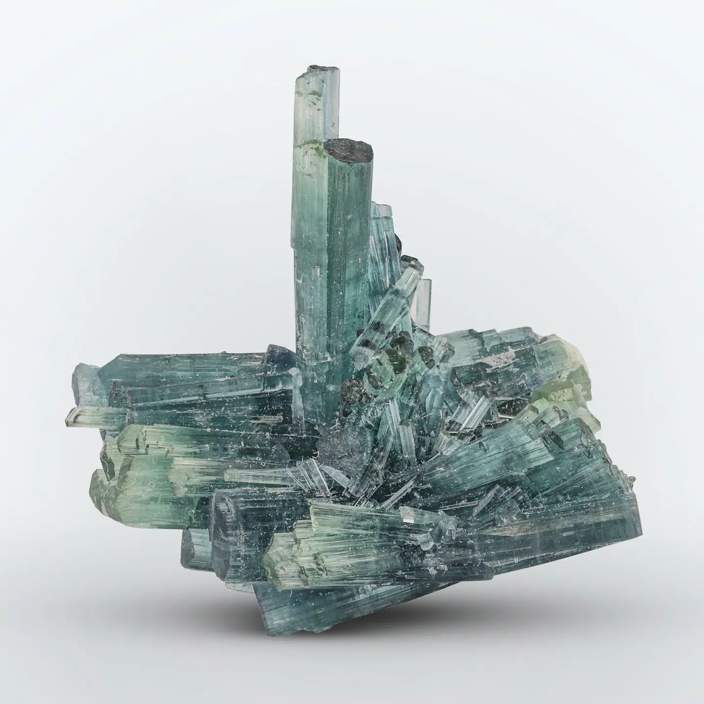 Quality Cluster of Natural Tourmaline Crystals from Afghanistan