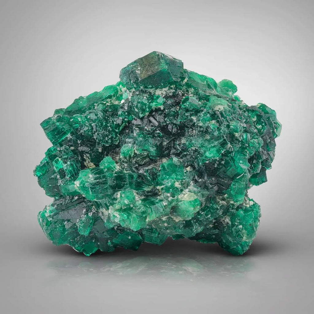 Vibrant Green Emerald Aggregate with Great luster from Pakistan