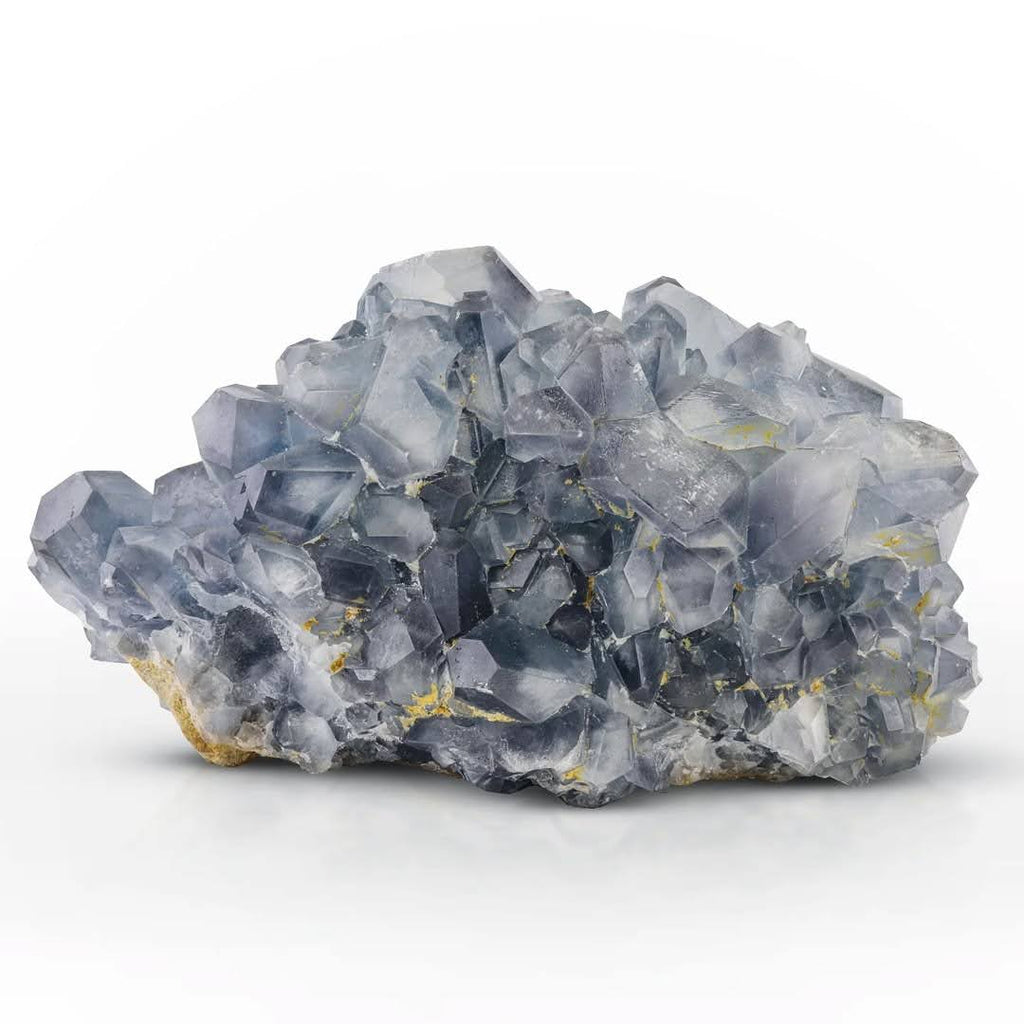 Celestite Crystal Cluster with Glassy Luster from Afghanistan