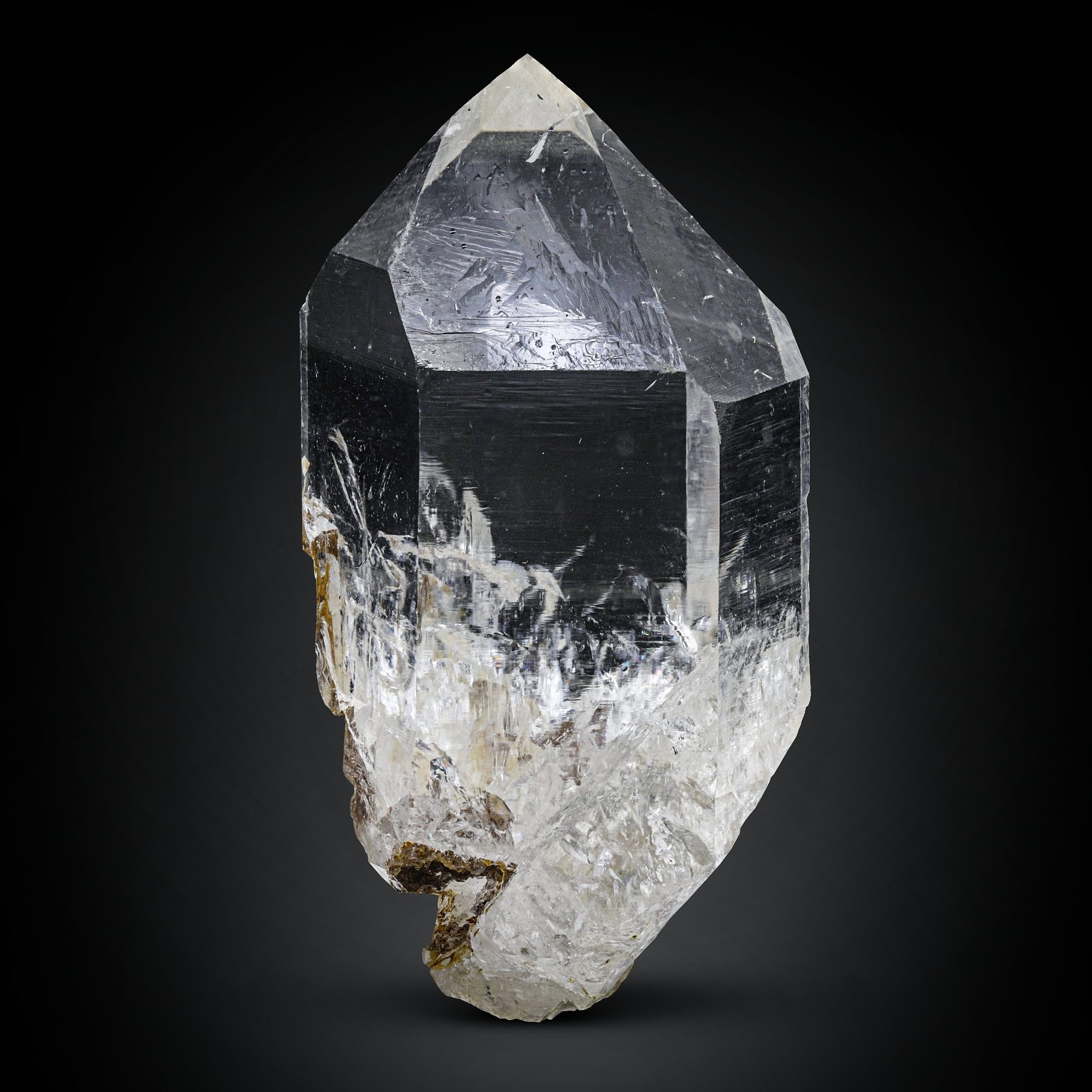 Glassy Pointed Clear double terminated Quartz crystal from Pakistan