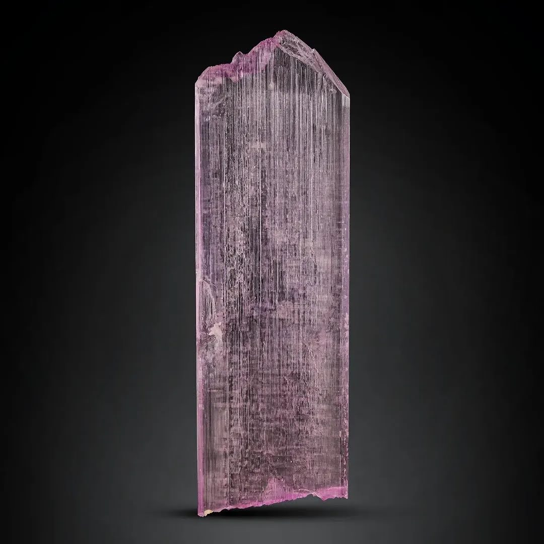 large cabinet size double terminated Pink Kunzite crystal from Afghanistan