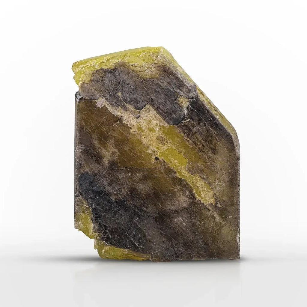 Rare Yellow Stibiotantalite Crystal with Great Translucency from Afghanistan