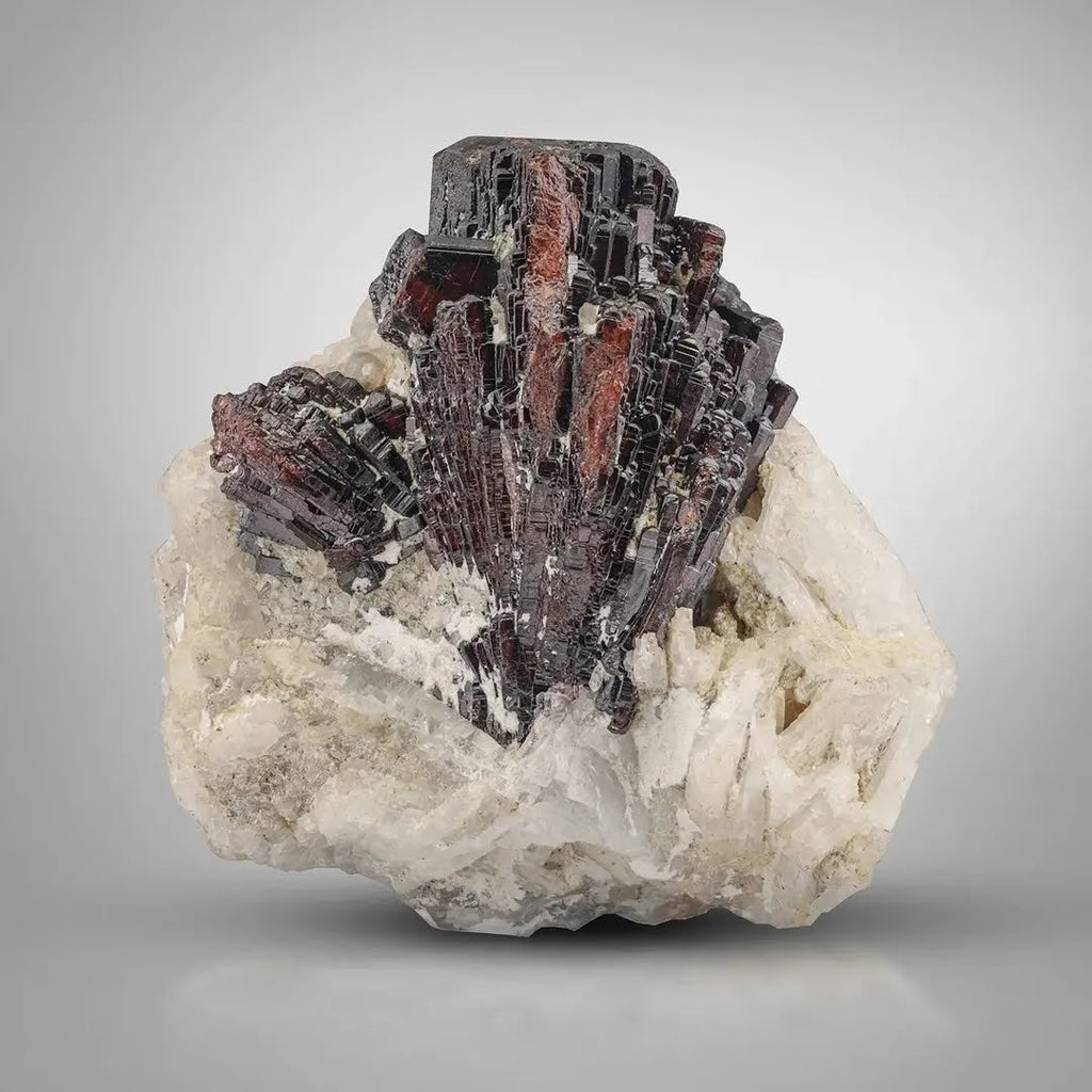 Terminated Mangano Tantalite Cluster on Cleavelandite from Afghanistan