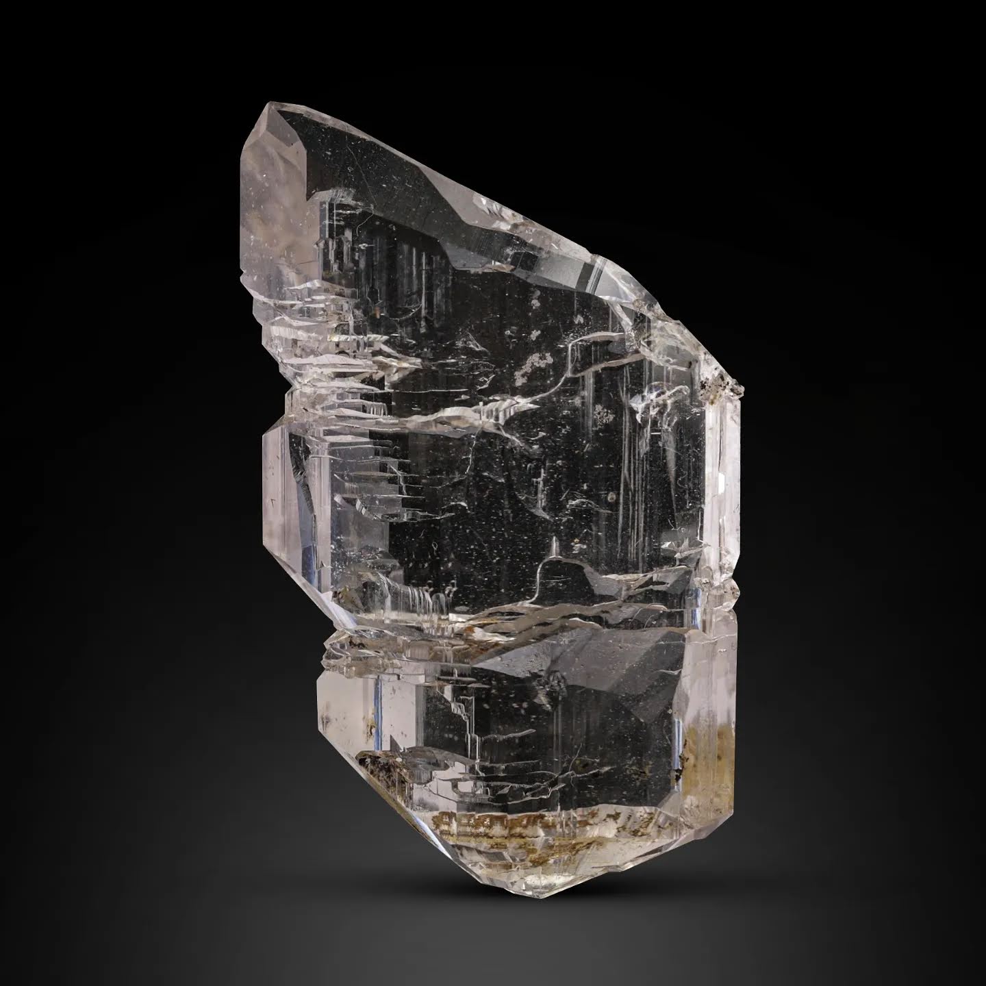 tabular gem Smoky Quartz with excellent transparency from Pakistan