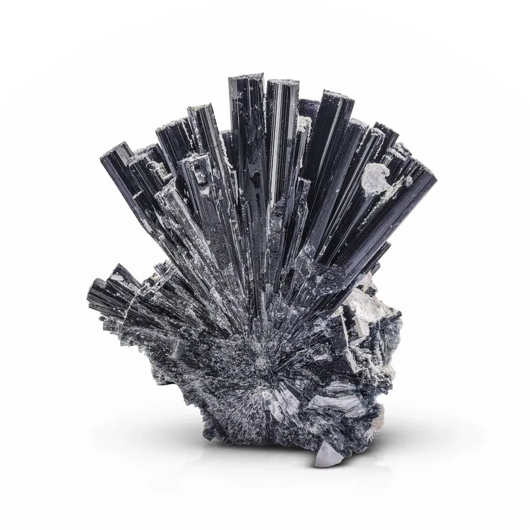 Robust Tourmaline Cluster on Albite Matrix with Purple hue from Afghanistan