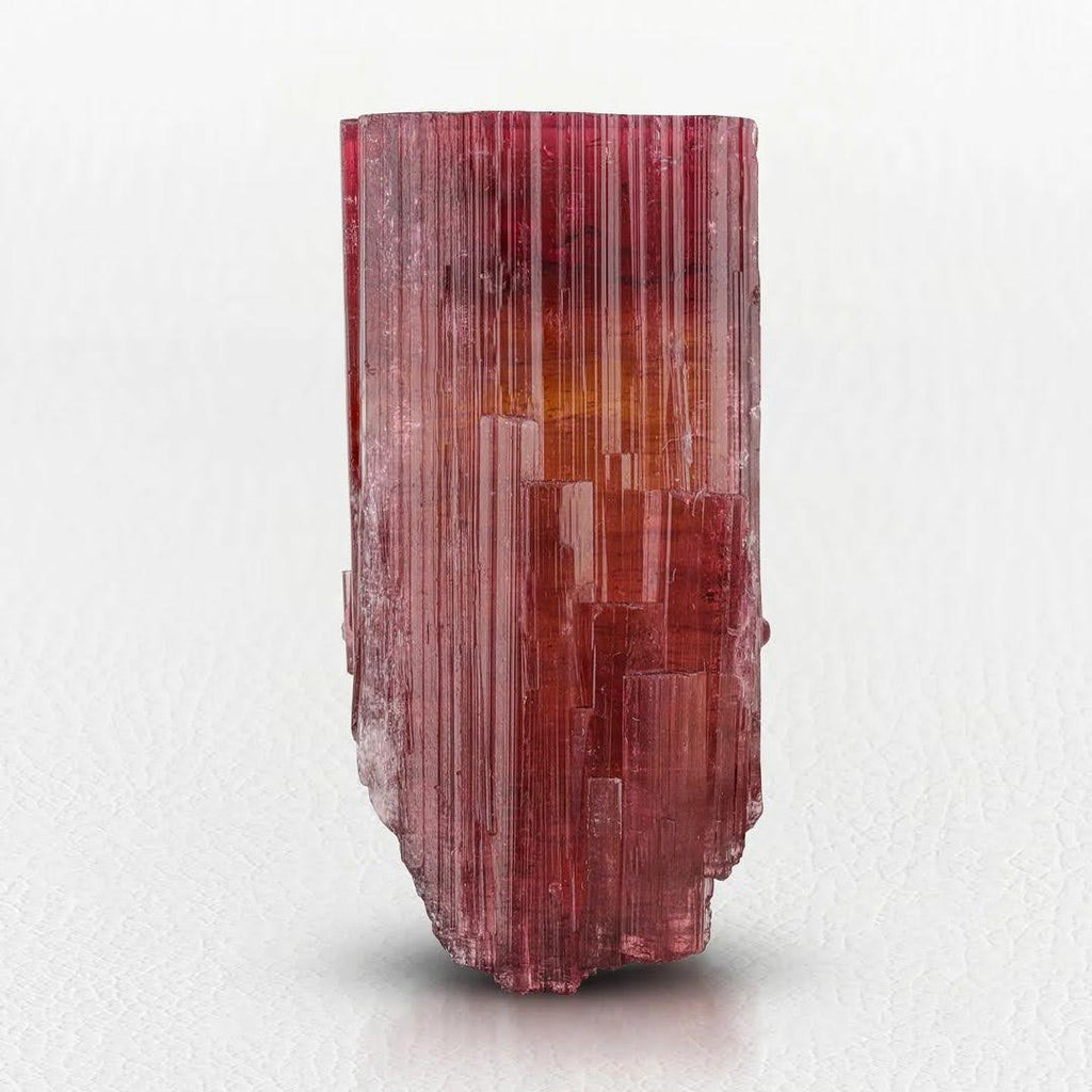 Vibrant Pinkish-Red Terminated Tourmaline Crystal from Afghanistan
