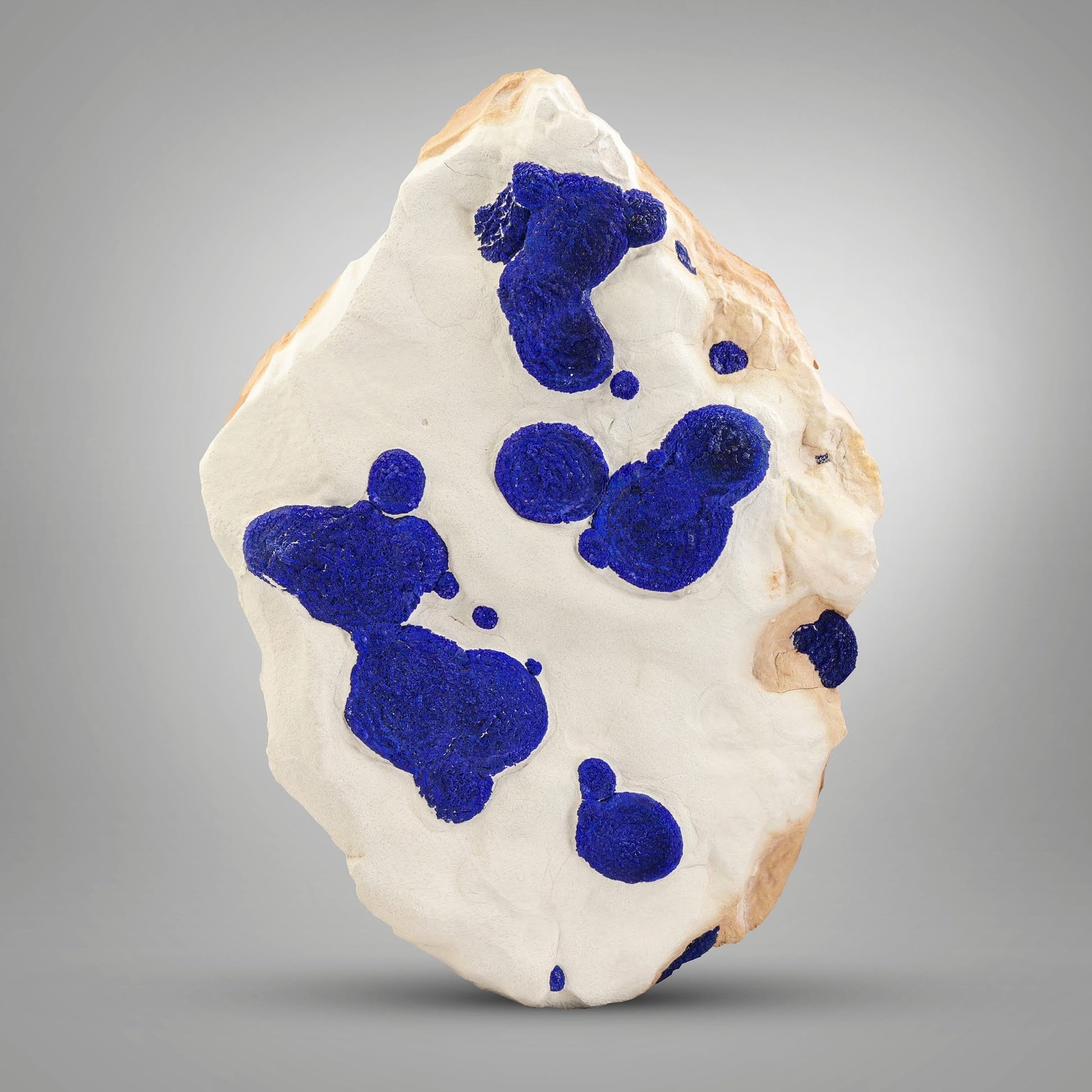azure blue crystal of Azurite on Kaolinite matrix from Australia