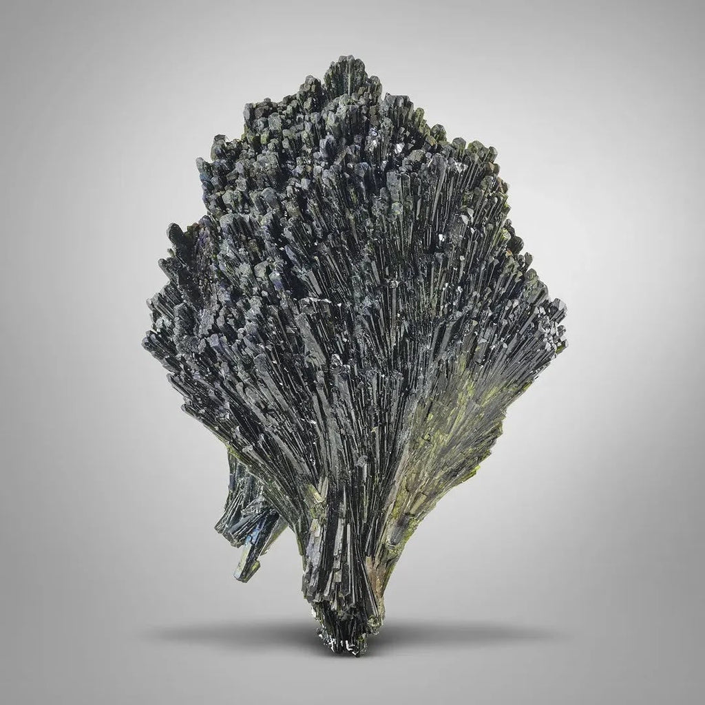 Bi color Irredescent Epidote Cluster with Great Luster from Pakistan