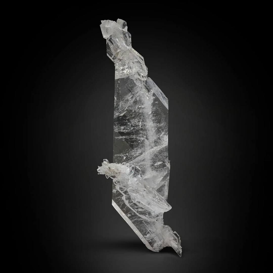 Artistic Double Terminated Faden Quartz Crystal from Pakistan
