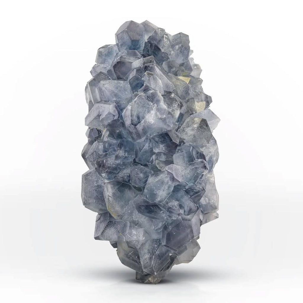 Celestite Crystal Cluster with Glassy Luster from Afghanistan